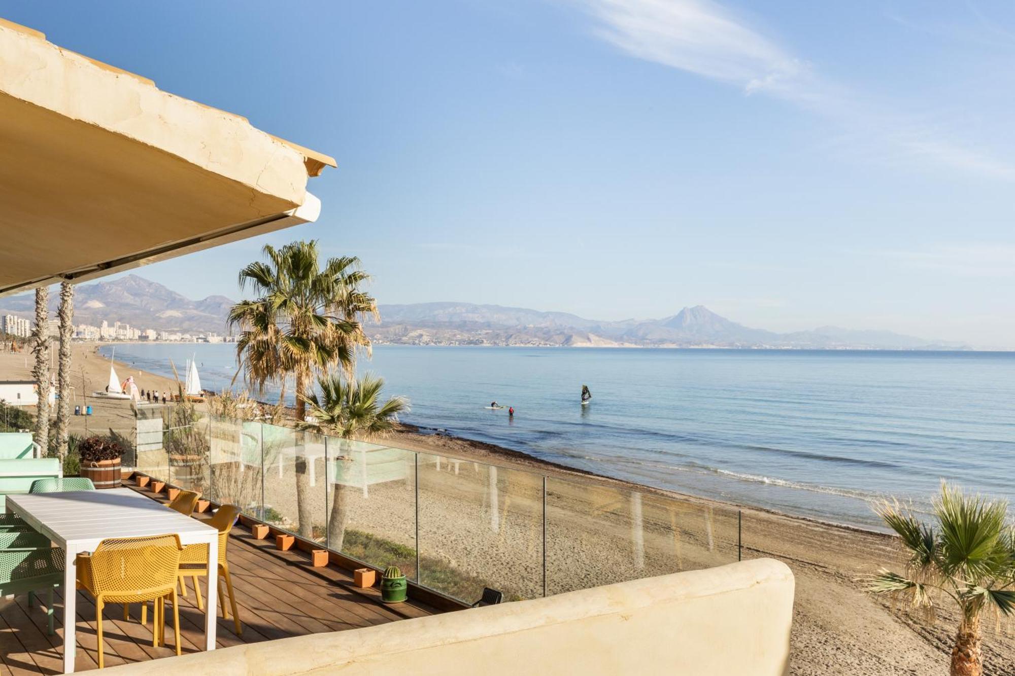 Maravilloso Apartamento Amanecer Cabo A Pie De Playa Y Mar En Chalet Roquetes Alicante Exterior photo