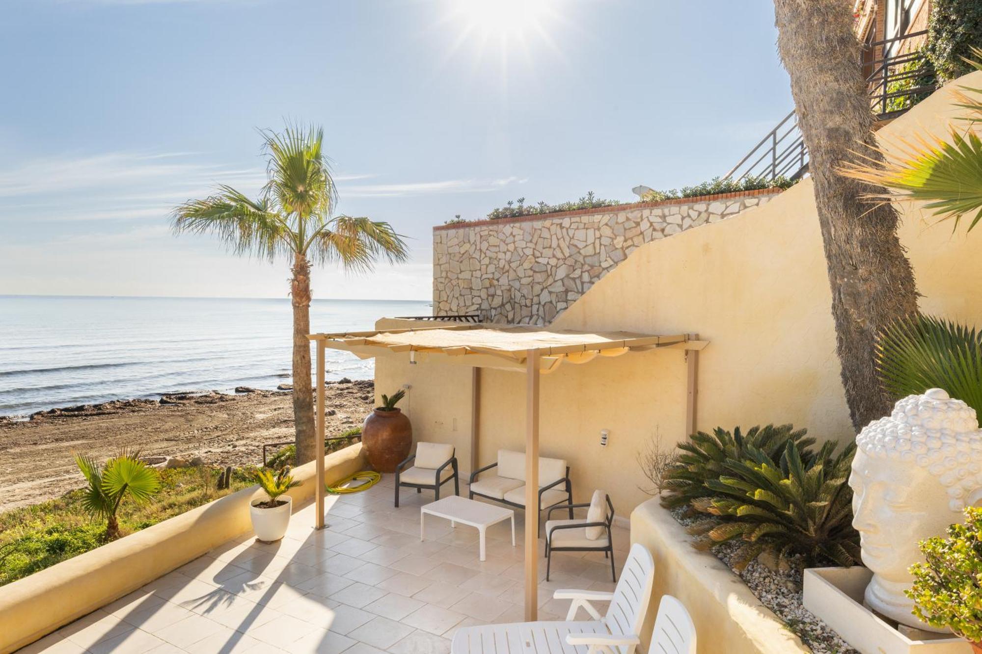 Maravilloso Apartamento Amanecer Cabo A Pie De Playa Y Mar En Chalet Roquetes Alicante Exterior photo